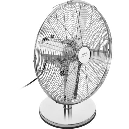 Sencor - Ventilador de mesa 50W/230V cromado brilhante
