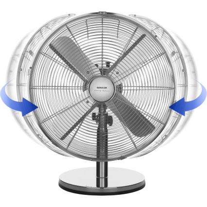 Sencor - Ventilador de mesa 50W/230V cromado brilhante