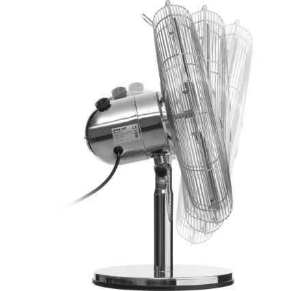Sencor - Ventilador de mesa 50W/230V cromado brilhante