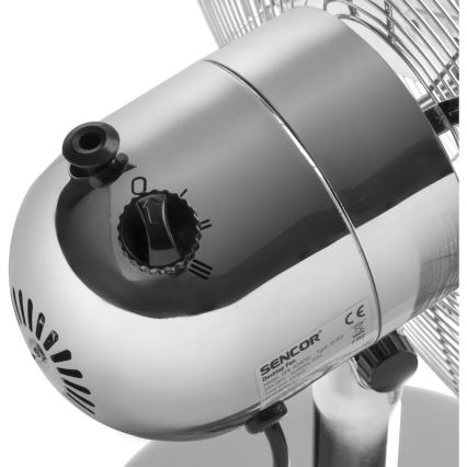 Sencor - Ventilador de mesa 50W/230V cromado brilhante
