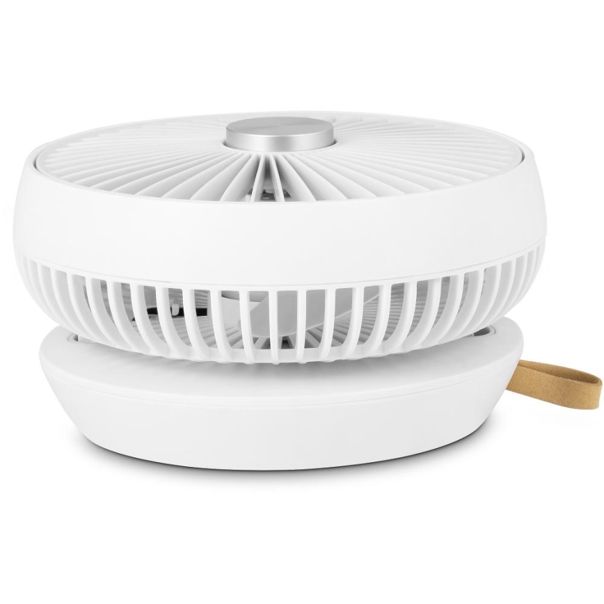 Sencor - Ventilador de Mesa Recarregável 5W/5V 4000 mAh branco