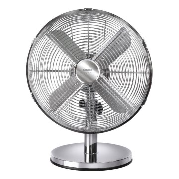 Sencor - Ventilador de secretária 35W/230V, acabamento cromado brilhante