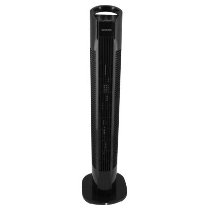 Sencor - Ventoinha de chão 50W/230V preta + controlo remoto