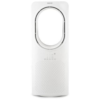 Sencor - Ventoinha de chão sem pás 50W/230V branco + comando