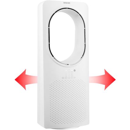 Sencor - Ventoinha de chão sem pás 50W/230V branco + comando