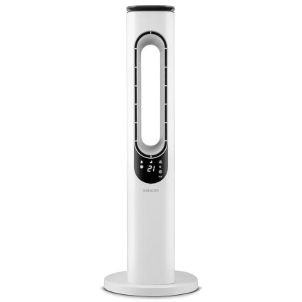 Sencor - Ventoinha de chão sem pás 50W/230V branco + comando