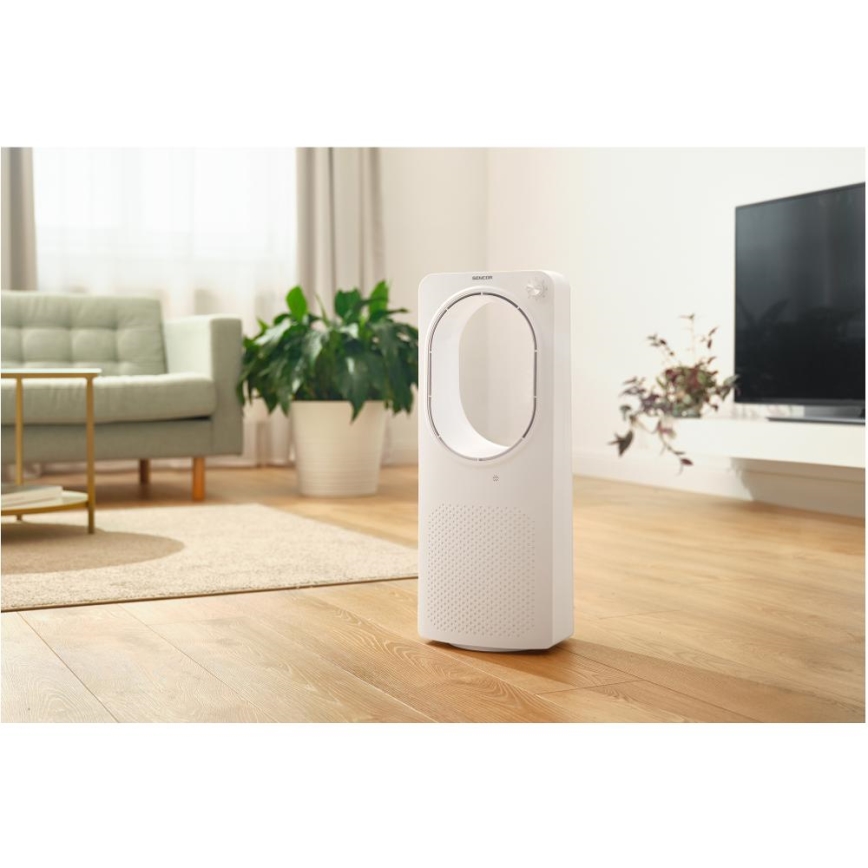 Sencor - Ventoinha de chão sem pás 50W/230V branco