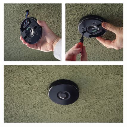 Sensor de movimento e crepúsculo para exterior PIR 2000W/230V IP65 preto
