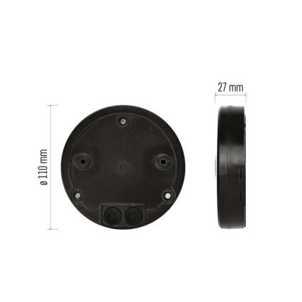 Sensor de movimento e crepúsculo para exterior PIR 2000W/230V IP65 preto