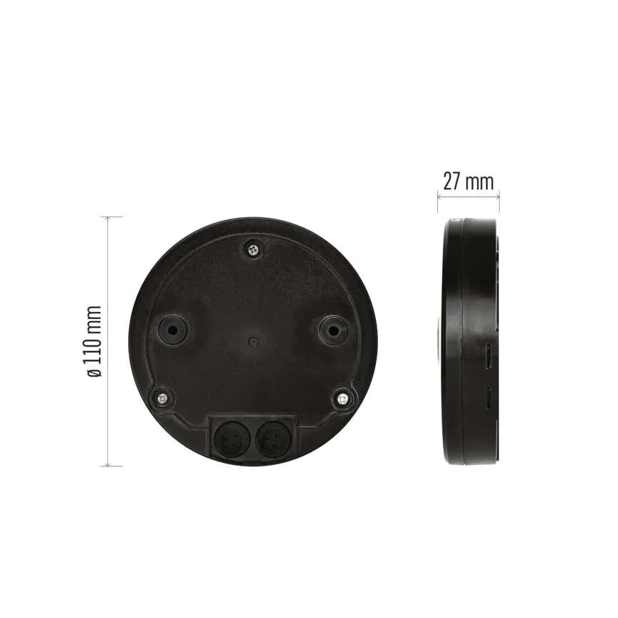 Sensor de movimento e crepúsculo para exterior PIR 2000W/230V IP65 preto