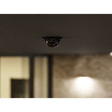 Sensor de movimento e crepuscular embutido para forro 360° 1200W/230V IP54 preto