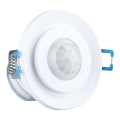 Sensor de movimento embutido PIR 360° 400W/230V branco