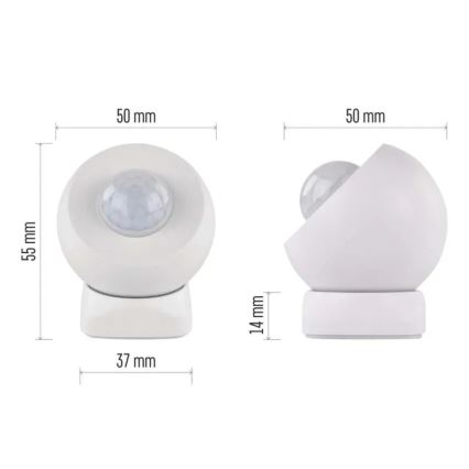 Sensor de movimento GOSMART 1xCR123A