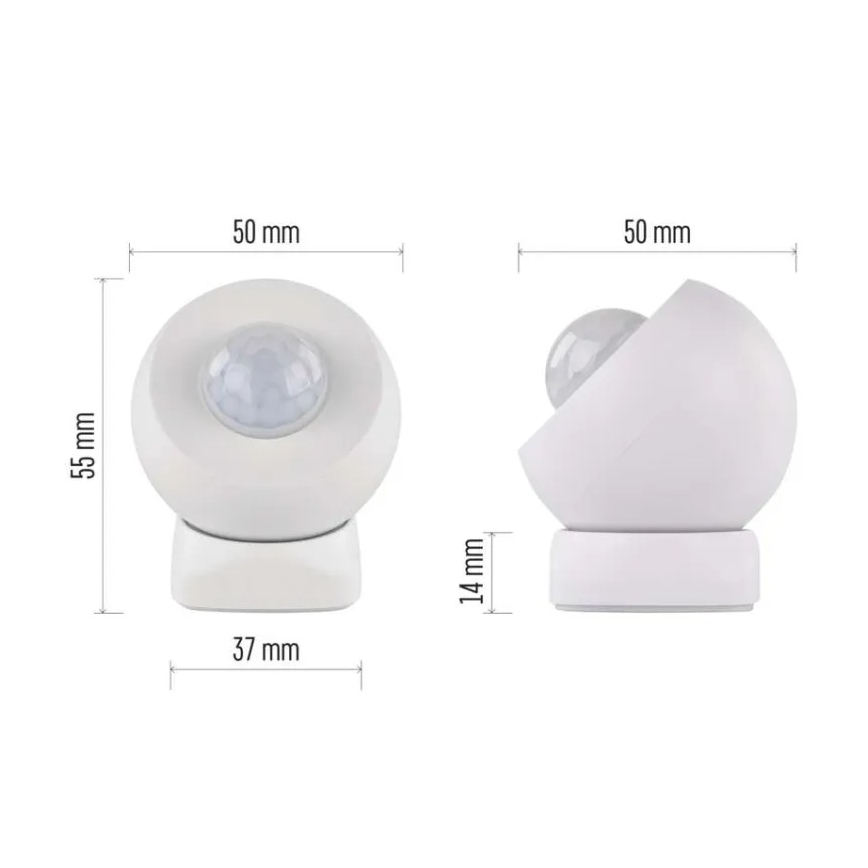 Sensor de movimento GOSMART 1xCR123A