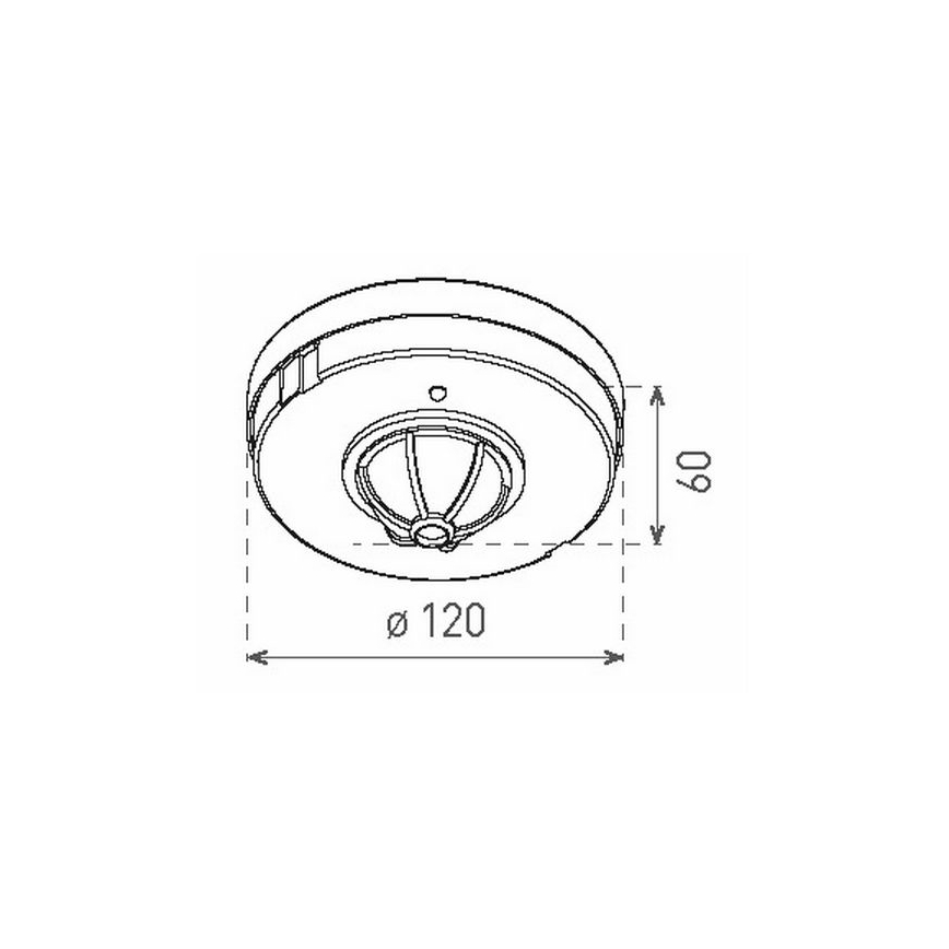 Sensor de movimento PIR 1200W/230V