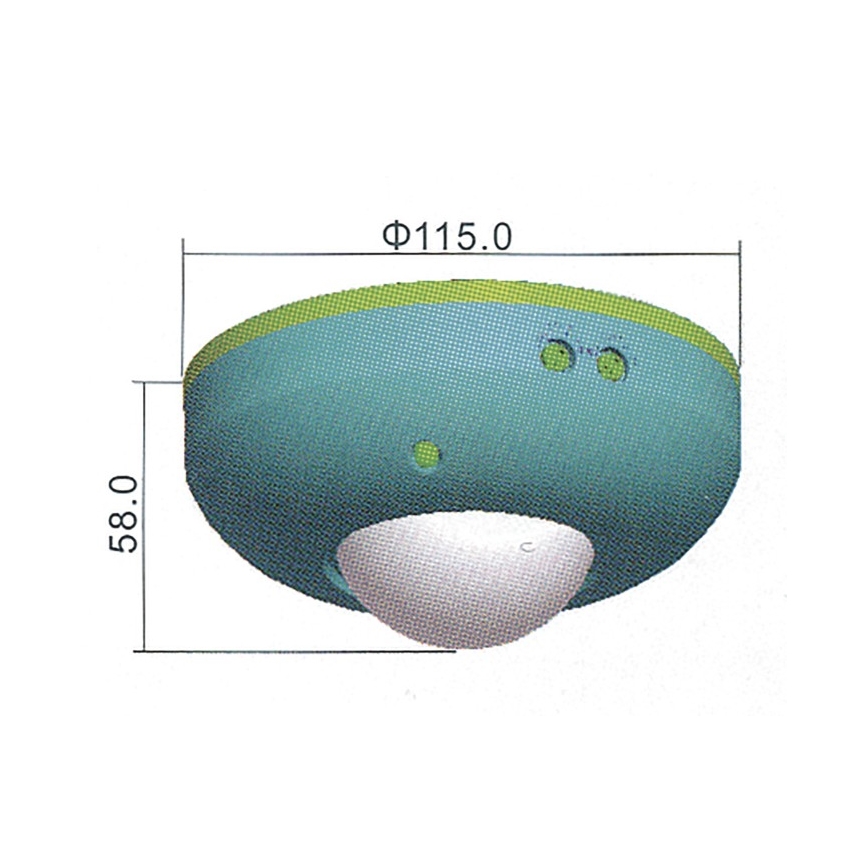 Sensor de movimento PIR B 360° 1200W/230V branco