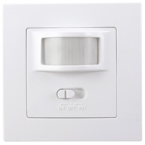 Sensor de movimento PIR interior para uma caixa de interruptores branca