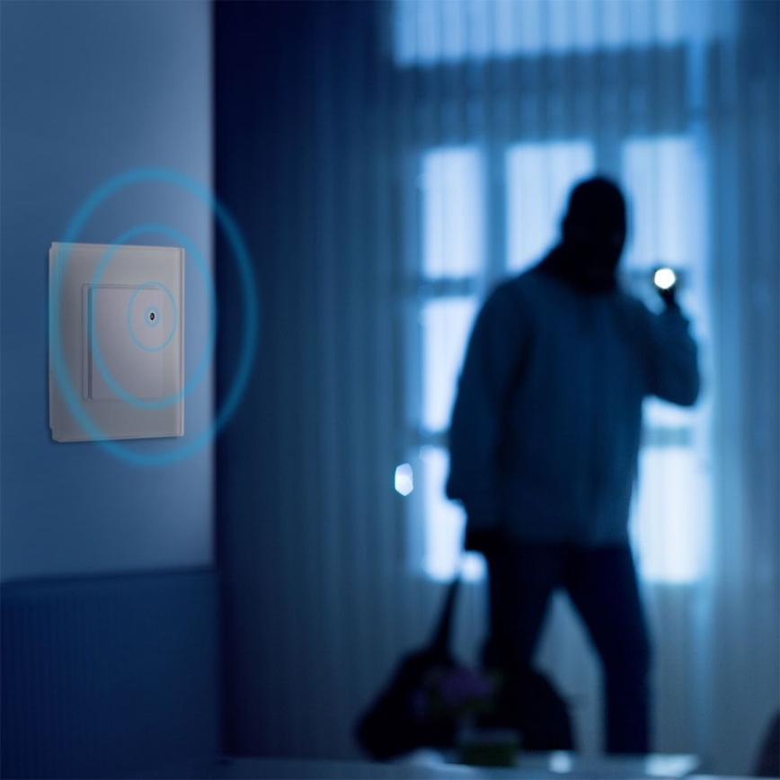 Sensor de movimento por micro ondas 180° 300W/230V branco