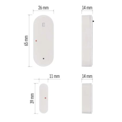 Sensor de porta inteligente GoSmart 1xCR2032