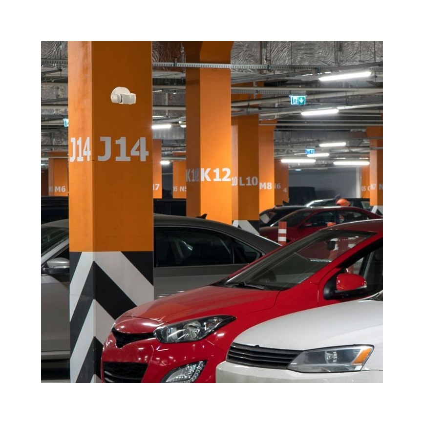 Sensor exterior de movimento por infravermelhos 180° 230V IP65 branco