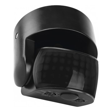 Sensor PIR de movimento e crepúsculo para exterior 1200W/230V IP65 preto
