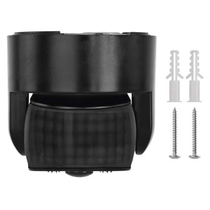 Sensor PIR de movimento e crepúsculo para exterior 1200W/230V IP65 preto