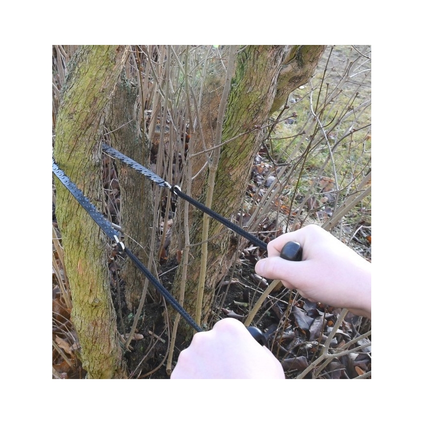 Serra de corrente manual preta