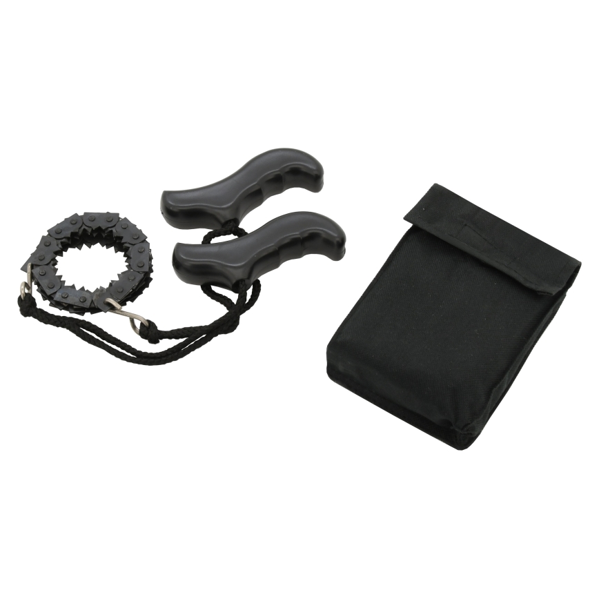 Serra de corrente manual preta