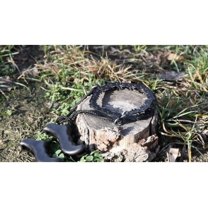 Serra de corrente manual preta