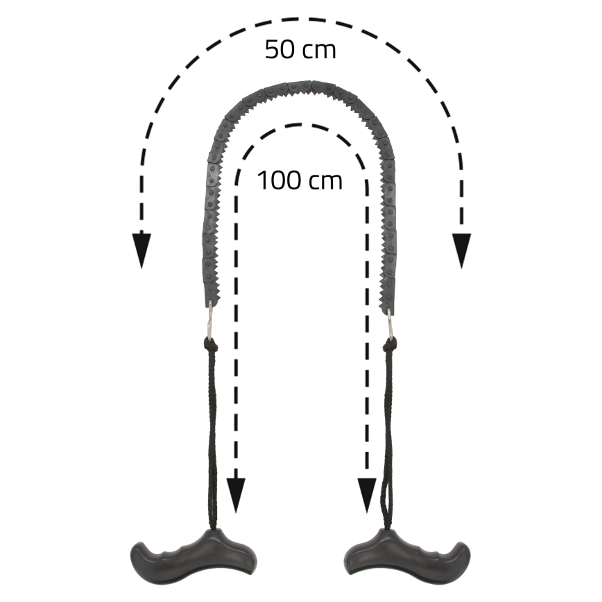 Serra de corrente manual preta