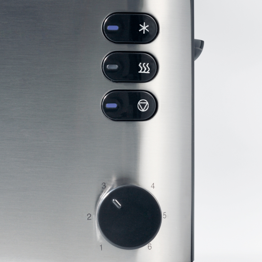 Severin AT 2514 - Torradeira de duas fatias 850W/230V aço inoxidável/preto