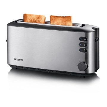 Severin AT 2515 - Torradeira para 2 fatias 1000W/230V inox/preto