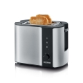 Severin AT 2589 - Torradeira para duas fatias 800W/230V inox/preta