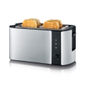 Severin AT 2590 - Torradeira para 4 fatias 1400W/230V inox/preto