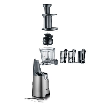 Severin ES 3571 - Extrator de sumos de baixa rotação 1,3 l, 150 W/230 V, cinzento