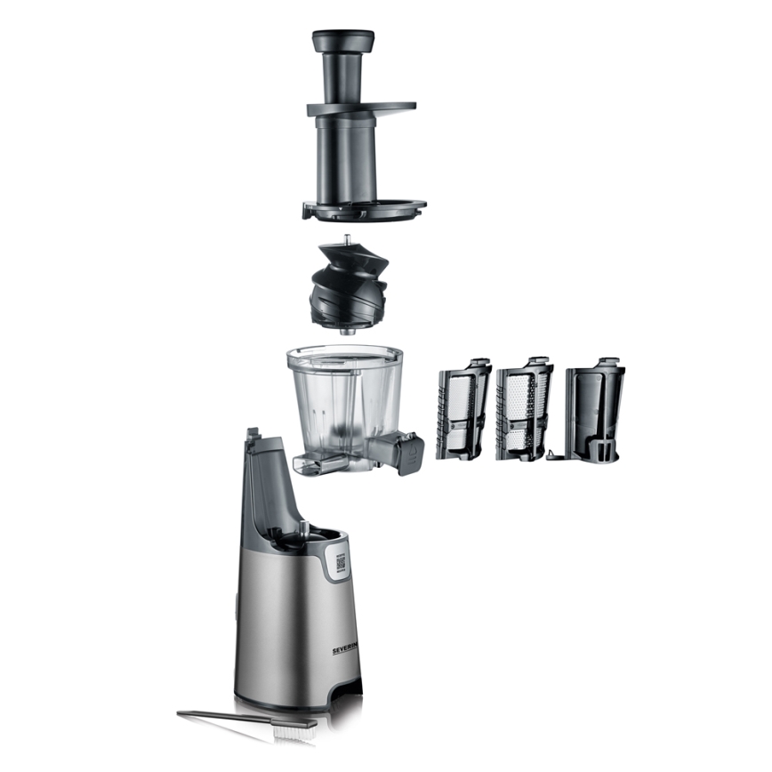 Severin ES 3571 - Extrator de sumos de baixa rotação 1,3 l, 150 W/230 V, cinzento