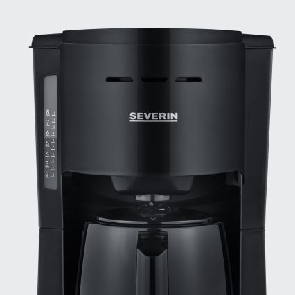 Severin KA 9306 - Cafeteira com jarra térmica 1 l 1000W/230V preta