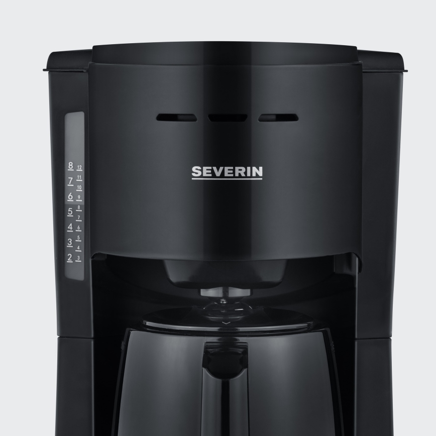 Severin KA 9306 - Cafeteira com jarra térmica 1 l 1000W/230V preta
