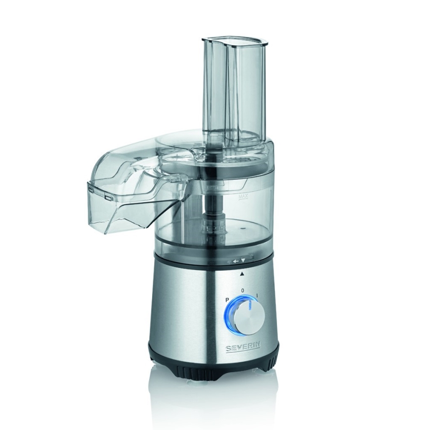 Severin KM 3865 - Picadora de alimentos 400 W/230 V inox/preto