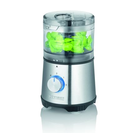 Severin KM 3865 - Picadora de alimentos 400 W/230 V inox/preto