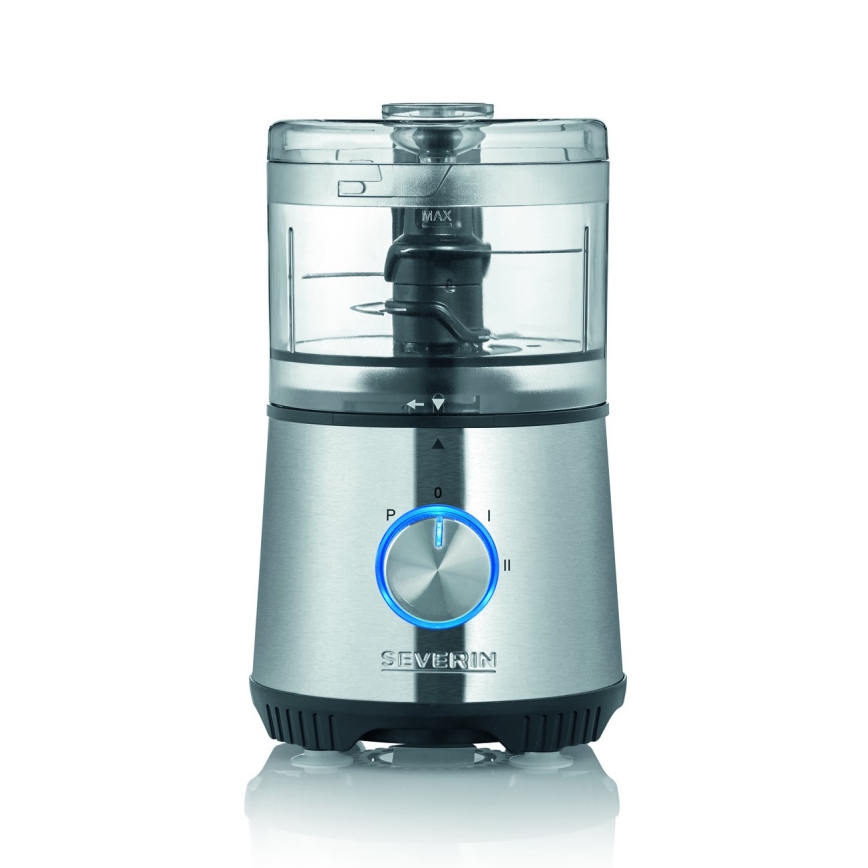 Severin KM 3865 - Picadora de alimentos 400W/230V aço inoxidável/preto
