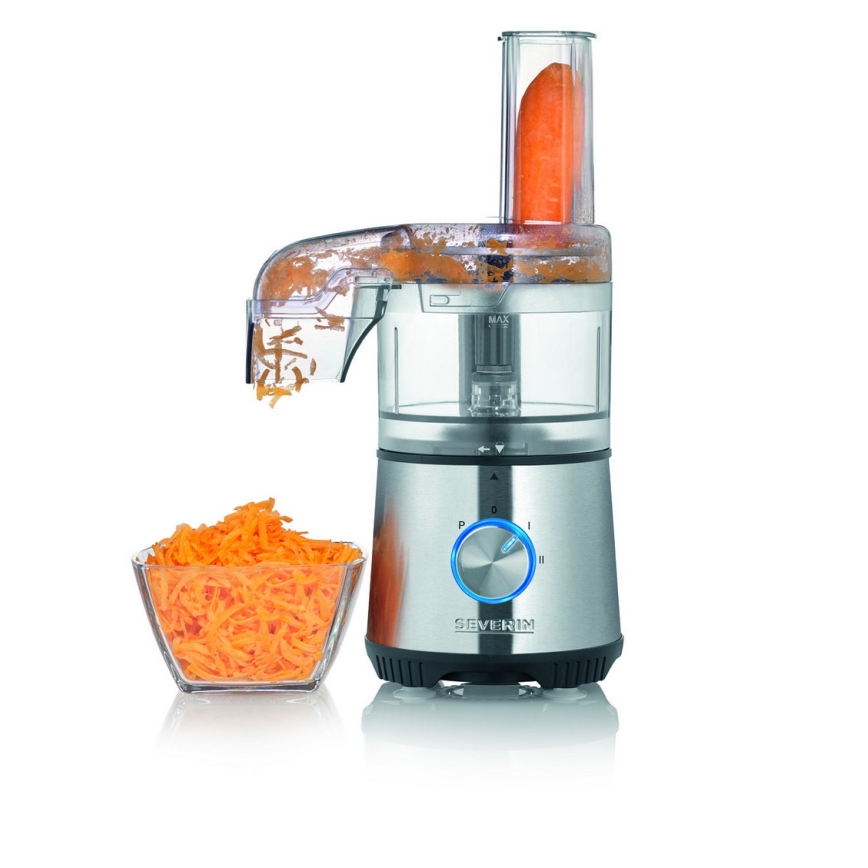 Severin KM 3865 - Picadora de alimentos 400W/230V aço inoxidável/preto