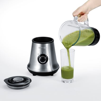 Severin SM 3737 - Liquidificador de bancada 1 L 500 W/230 V aço inoxidável/preto