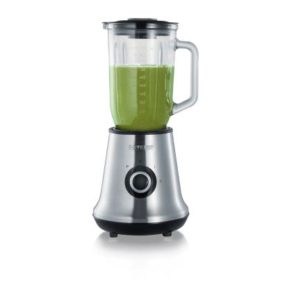 Severin SM 3737 - Liquidificador de bancada 1 L 500 W/230 V aço inoxidável/preto