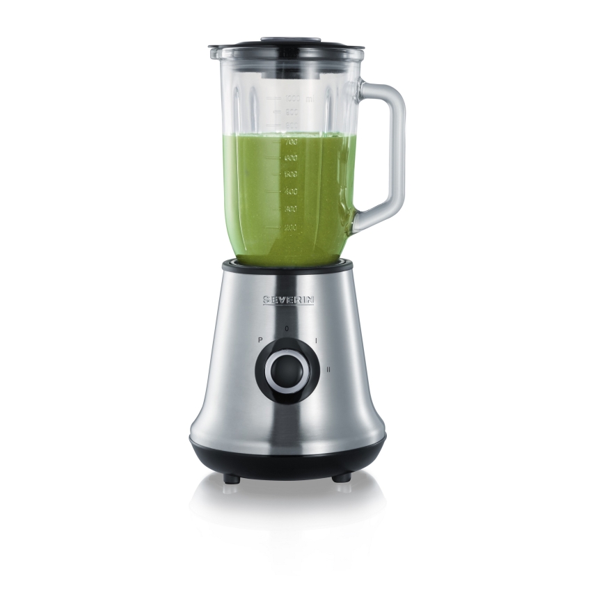 Severin SM 3737 - Liquidificador de bancada 1 L 500 W/230 V aço inoxidável/preto