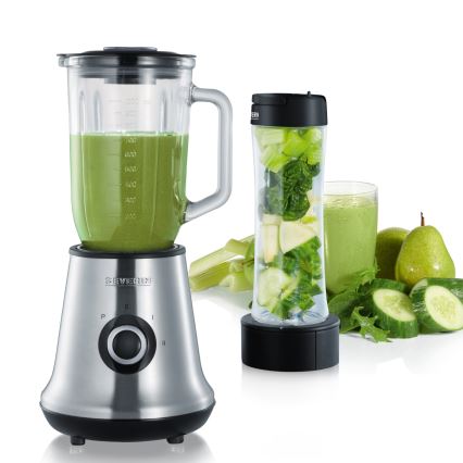 Severin SM 3737 - Liquidificador de bancada 1 L 500 W/230 V aço inoxidável/preto