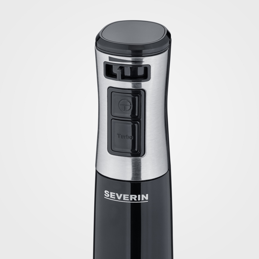 Severin SM 3771 - Varinha de imersão 600 W / 230 V, aço inoxidável/preta