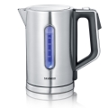 Severin WK 3418 - Chaleira elétrica de aquecimento rápido 1,7 l, 3000 W/230 V, em aço inoxidável, preta