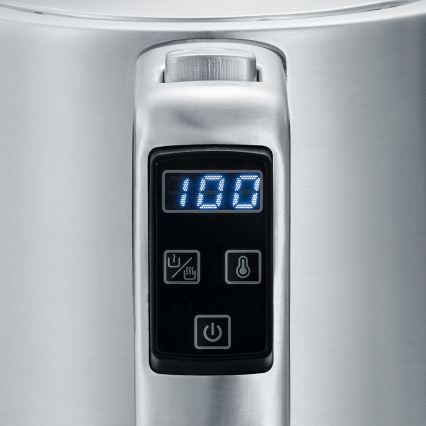 Severin WK 3418 - Chaleira elétrica de aquecimento rápido 1,7 l, 3000 W/230 V, em aço inoxidável, preta