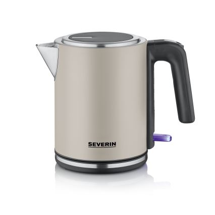 Severin WK 9577 - Chaleira elétrica 1 l, 2400 W/230 V, bege